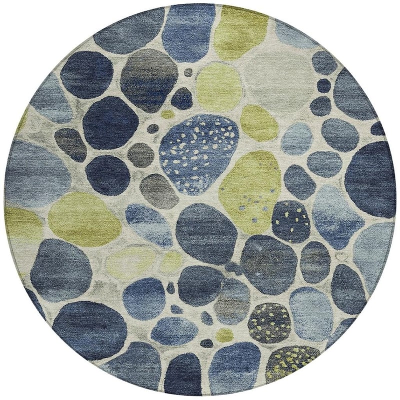 HomeRoots Geometric Transitional Rectangle Outdoor Rug