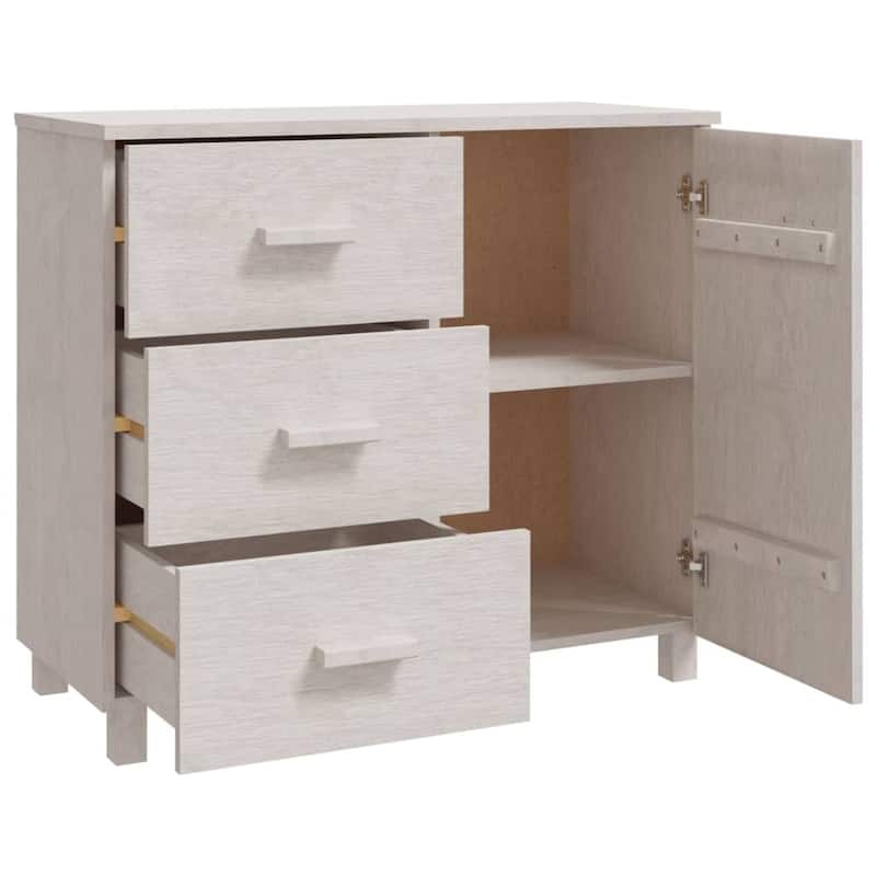 vidaXL Sideboard Buffet Cabinet with Storage for Kitchen HAMAR Solid Pinewood - 35.4"x15.7"x31.5"