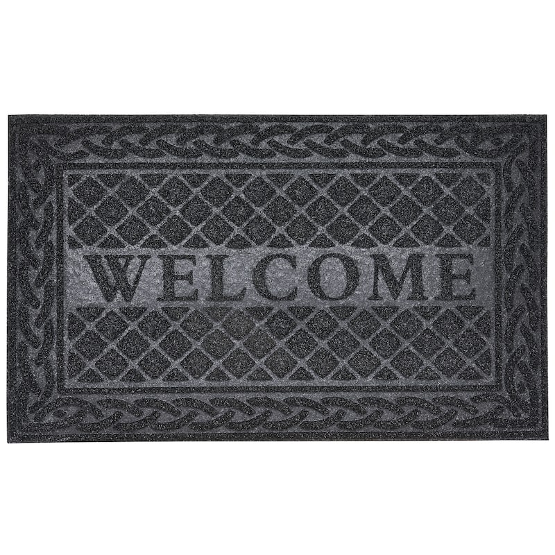 Superio Non-Slip Welcome Doormat for Entry, 18" x 30", Waterproof, Mat