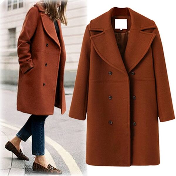 Shop Women S Wool Coat Overstock 27428420