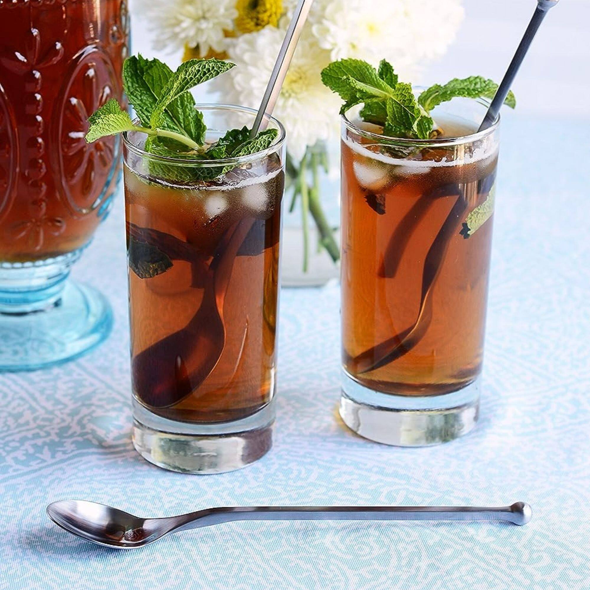 Knork Original Long Handle Iced Tea Spoon, 6 Piece Set, Matte Finish