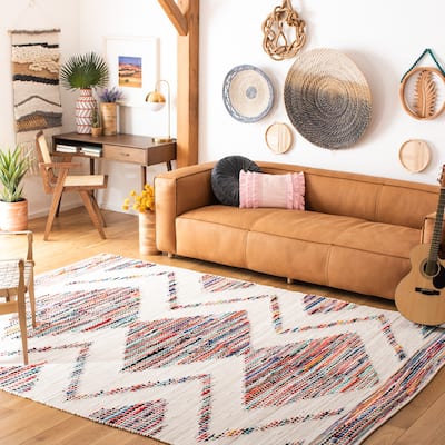 SAFAVIEH, Handmade Flatweave Montauk Oushak Boho Rug