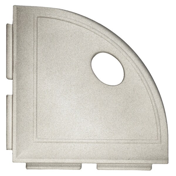 Daltile BA670 5-1/4" Wide Corner Shelf from the Bath Accessories Collection
