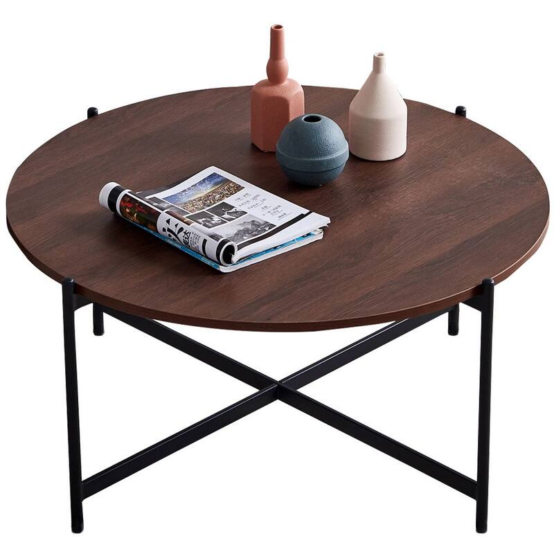 Moda Modern Round coffee table - Overstock - 32851823