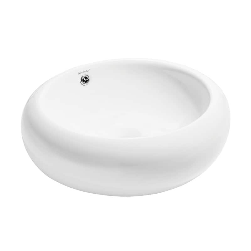 Swiss Madison Plaisir® Round Ceramic Bathroom Vessel Sink