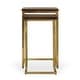 preview thumbnail 3 of 7, Lynda Set of 2 Mango Wood Nesting Tables in Dark Brown by Kosas Home
