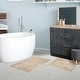 preview thumbnail 10 of 38, Superior Cotton Solid Non-slip Backing 2-Piece Bath Rug Set