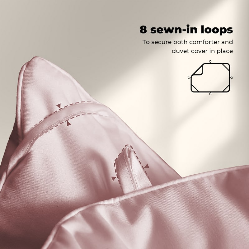 Medium Warmth All Season 600 Fill Power White Goose Feather Down Comforter Duvet Insert