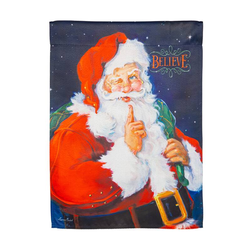 29 in. x 43 in. Believe Suede House Flag - Multicolor - 29 in x 43 in
