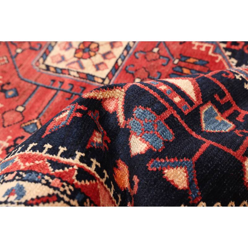 ECARPETGALLERY Hand-knotted Anatolian Vintage Dark Navy Wool Rug - 4'1 x 6'10