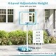 preview thumbnail 8 of 8, Gymax Pool Basketball Hoop w/32'' Shatterproof Backboard 3.1-4.1 FT