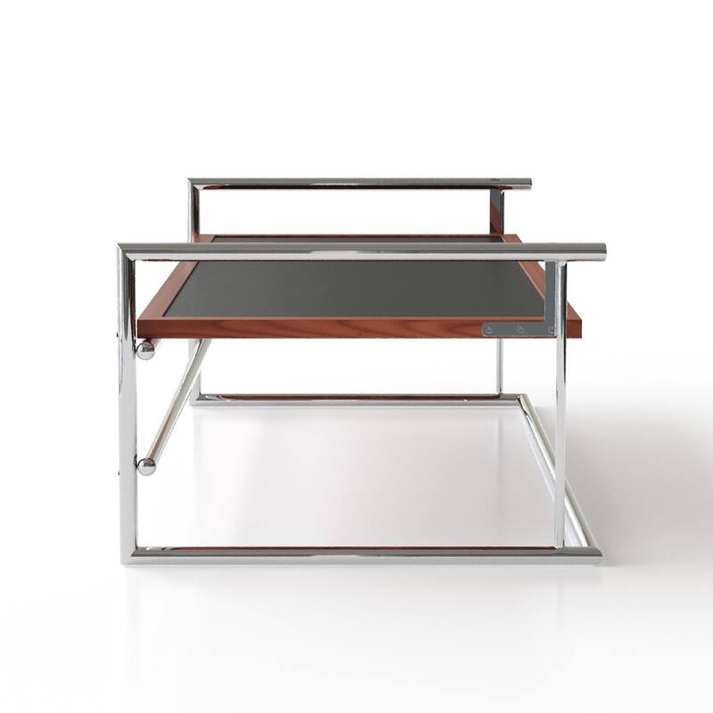 Rio coffee table Bauhaus living room small apartment tea table designer retro solid wood stainless steel tea table coffee table