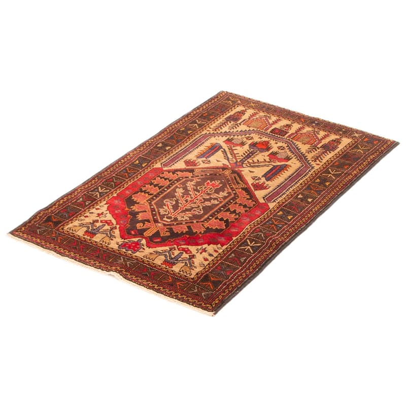 Teimani Tan Rug 2'11" x 4'7" - 2'11 x 4'7