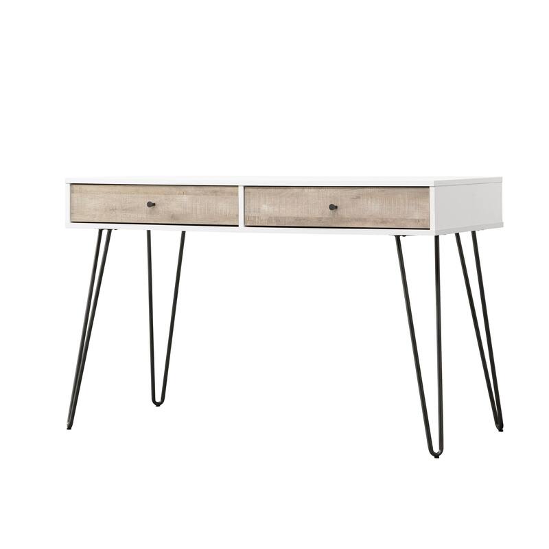 Taupe Oak Computer Desk