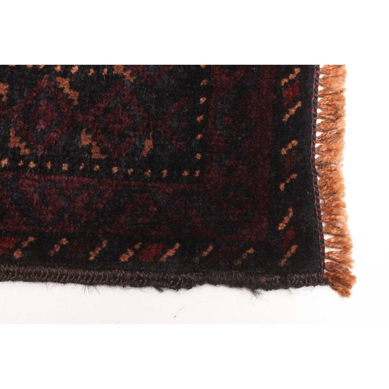 ECARPETGALLERY Hand-knotted Teimani Dark Navy Wool Rug - 3'1 x 4'10