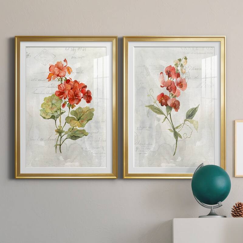 Linen Geranium Premium Framed Print - Ready to Hang