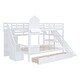 preview thumbnail 6 of 46, Kid-Friendly Design Full over Full Bunk Bed