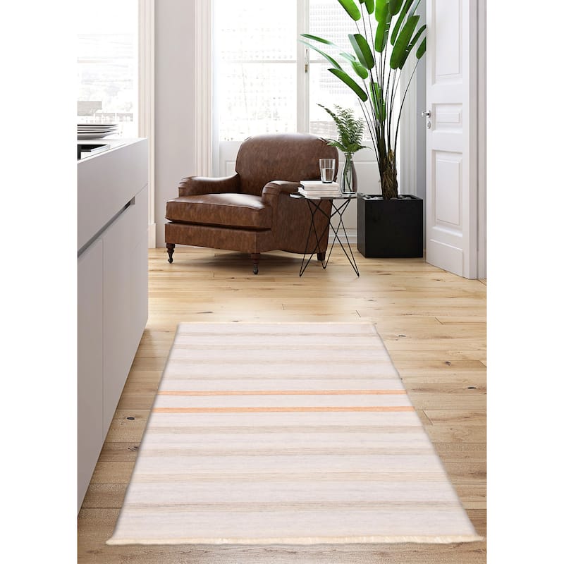 Boho Denim Blue Kilim 5'1" x 7'5" - 5'1 x 7'5