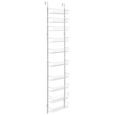 Pantry Organizer with Adjustable Baskets Wall Mount & Over Door Rack