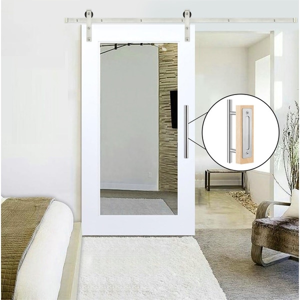 Pantry Frosted Decorative Glass Primed Door — Lux Doors