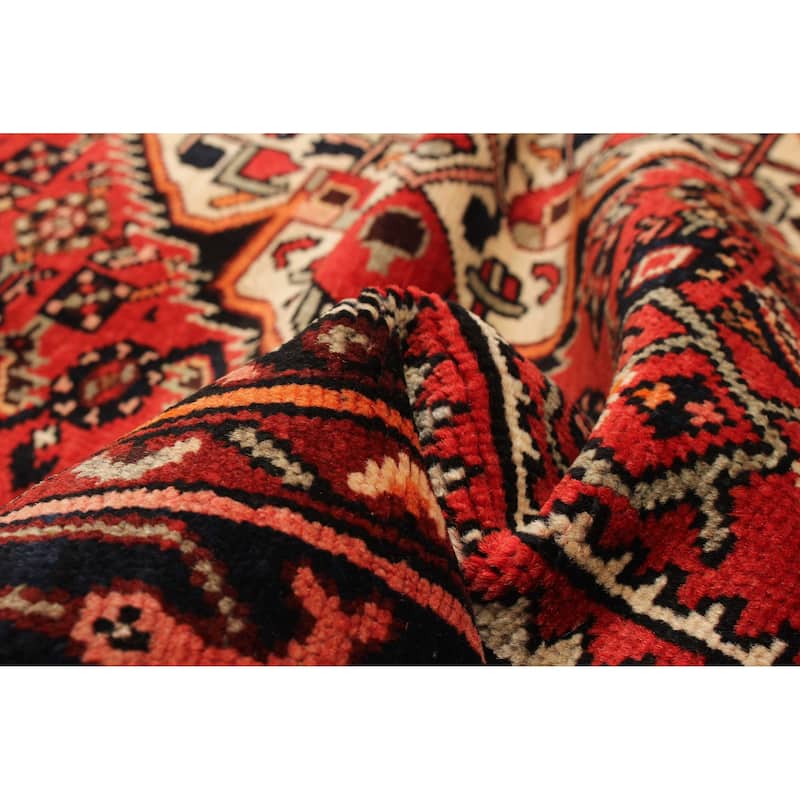 ECARPETGALLERY Hand-knotted Andelz Red Wool Rug - 4'7 x 6'11
