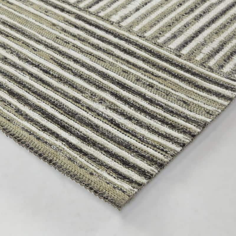 Giles Modern Striped Indoor/Outdoor Area Rug