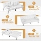 preview thumbnail 9 of 26, Homall Futon Sofa Bed Convertible Lounge Couch Sofa with Cupholders & Pillows
