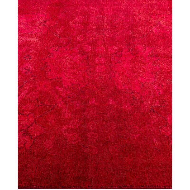 Overdyed One-of-a-Kind Hand-Knotted Area Rug - Pink - 3' 1" x 5' 6"