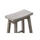 preview thumbnail 81 of 80, The Gray Barn Vermejo Wire-brushed Rubberwood Saddle Stool