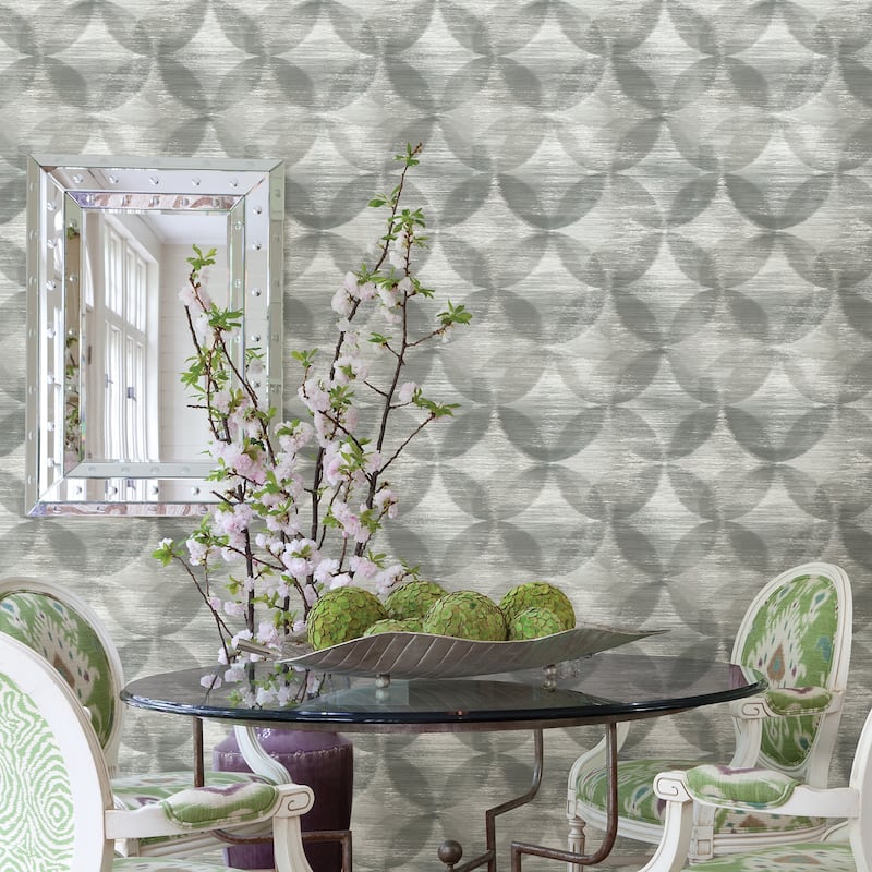 A-Street Prints Alchemy Grey Geometric Wallpaper