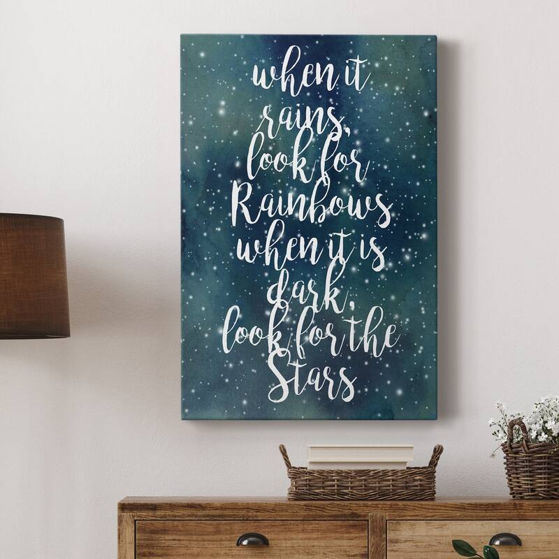 Galaxy Quote I Premium Gallery Wrapped Canvas - Ready to Hang