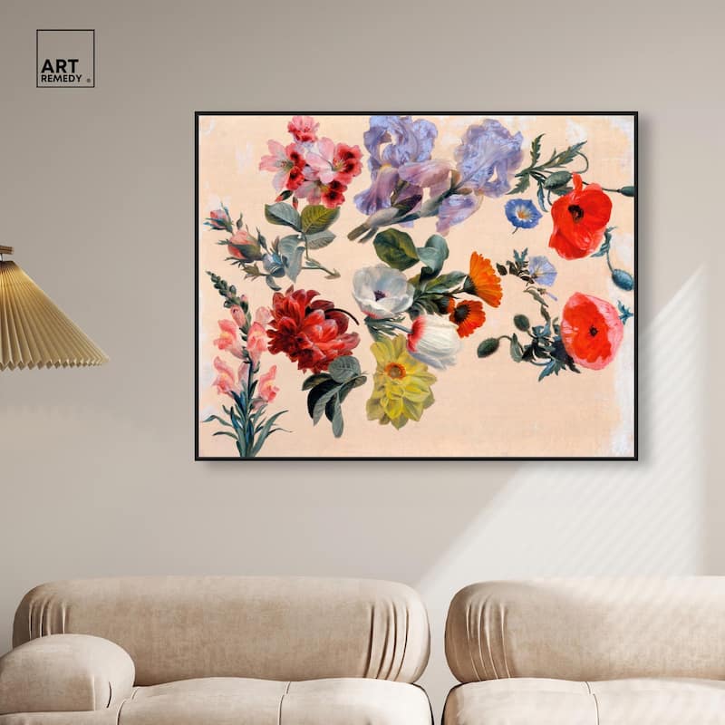 Summer Flowers Canvas by Art Remedy