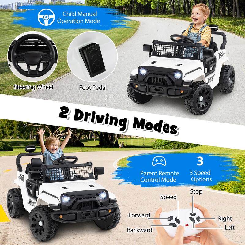 Gymax Kids Ride on Car Truck 12V Battery Powered Electric Vehicle w/