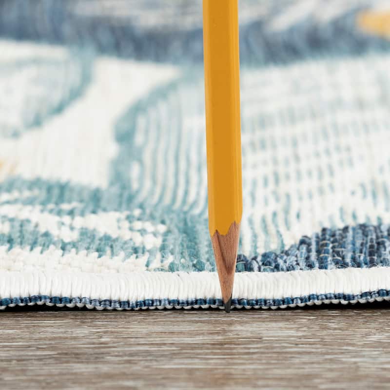 Alfresco Nautical & Coastal Floral & Botanical Reversible Indoor/Outdoor Area Rug