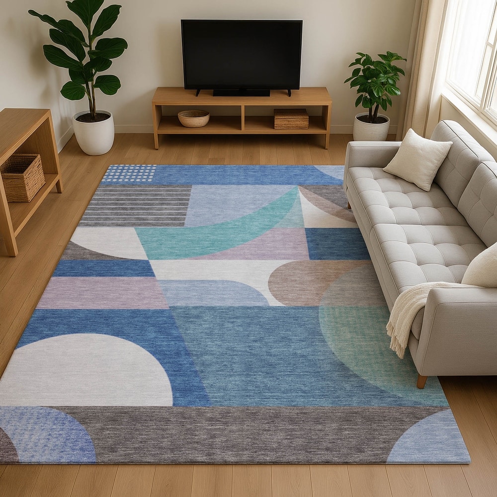 Premium Washable Super Soft Abstract Geo Mayfield Rug