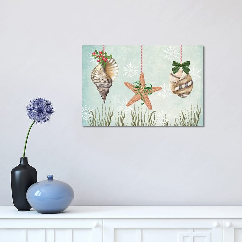 iCanvas "Christmas Coastal Collection A" by Jade Reynolds Canvas Print - 12x18x1.5
