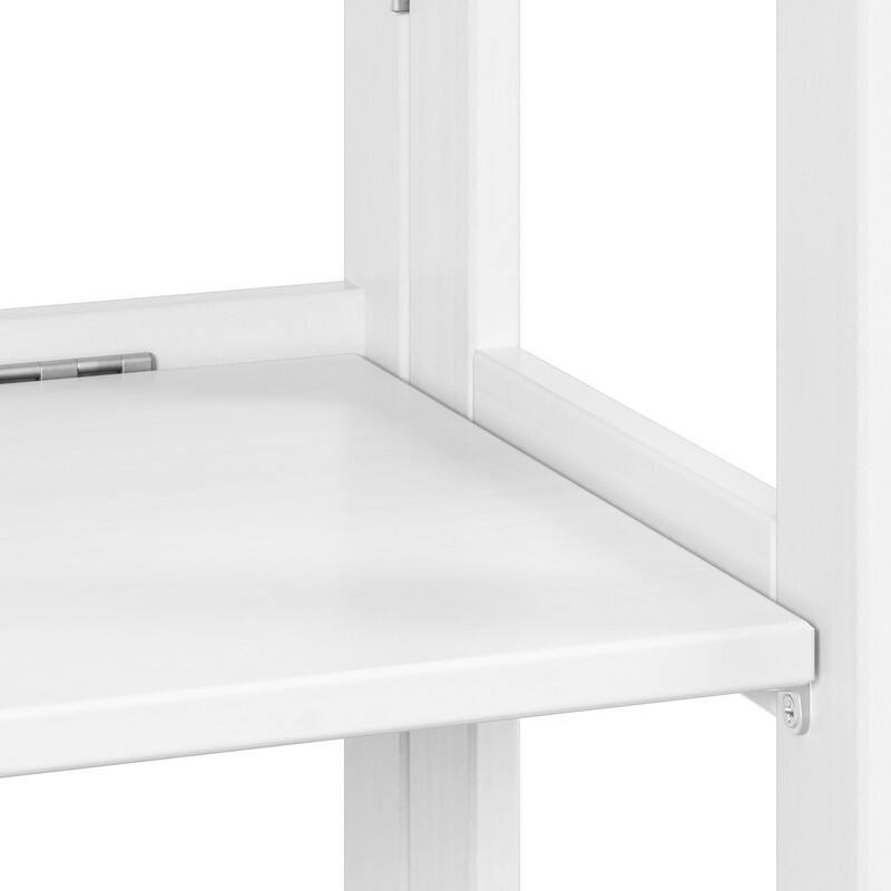 Jela Solid Wood 3 Shelf Folding Bookcase - White