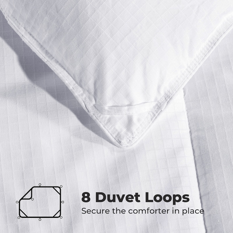 All Season Down Alternative Comforter Soft Cover with Jacquard