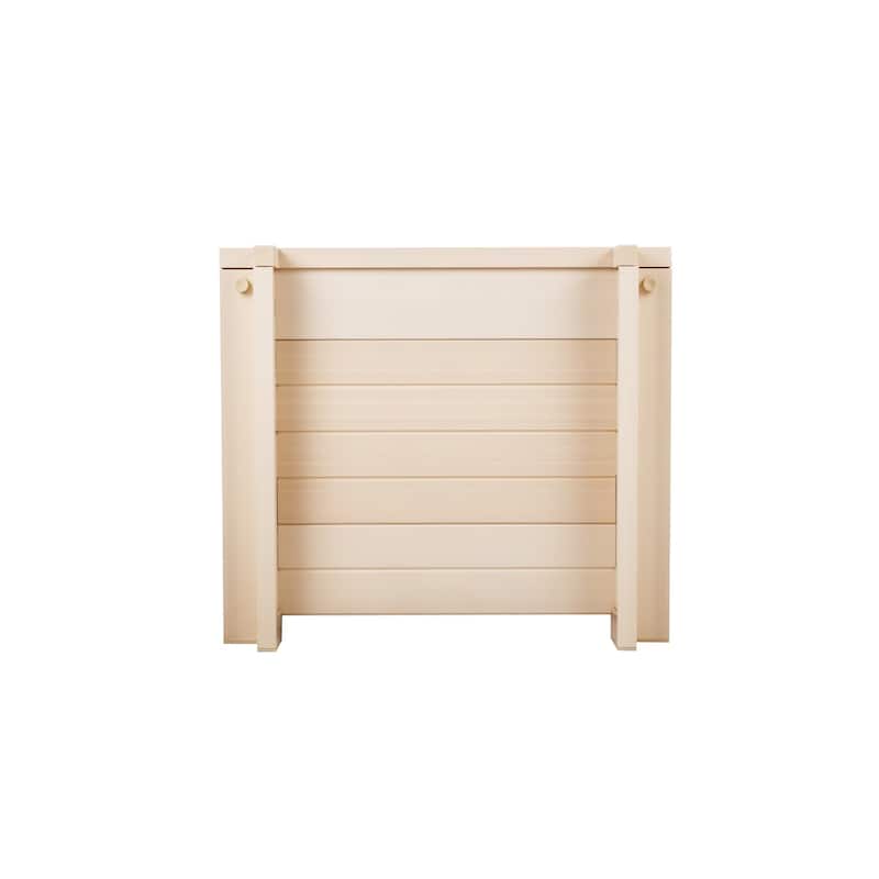 New Age Garden® ECOFLEX® Composite Outdoor Herb Flower Rectangular Planter in Maple