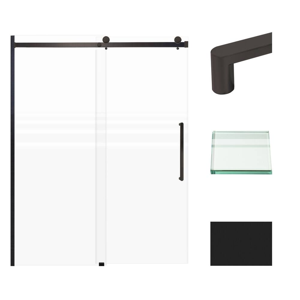 Transolid MBDT607608FR-R 76" High x 60" Wide Bypass Frameless Shower
