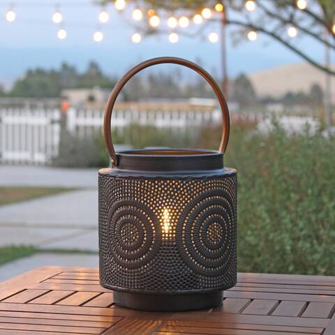 Julissa Outdoor Lantern with Bulb - 7.5"H x 7"W x 7"D