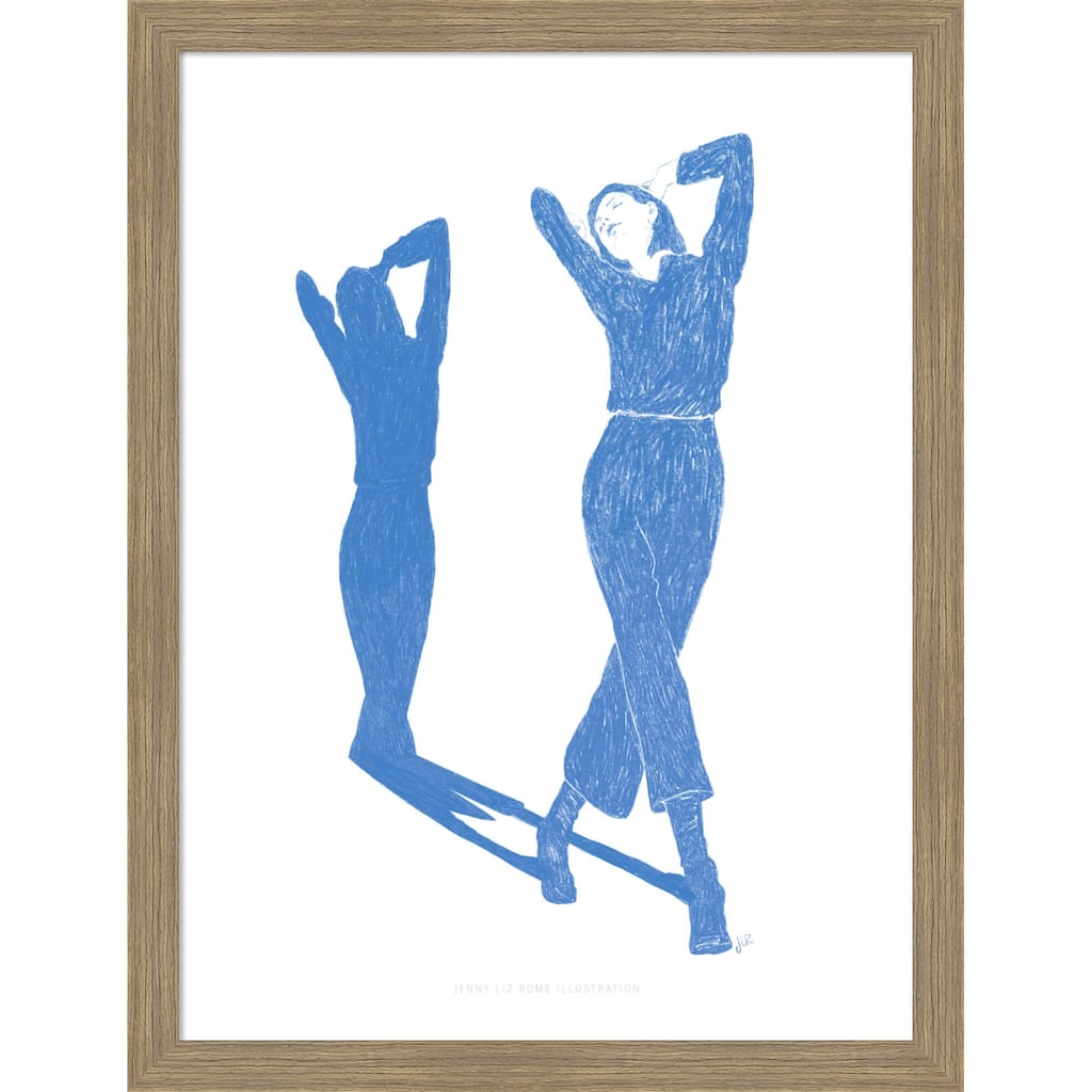 Jlr Dancing No. 8 by Jenny Liz Rome Wood Framed Wall Art Print