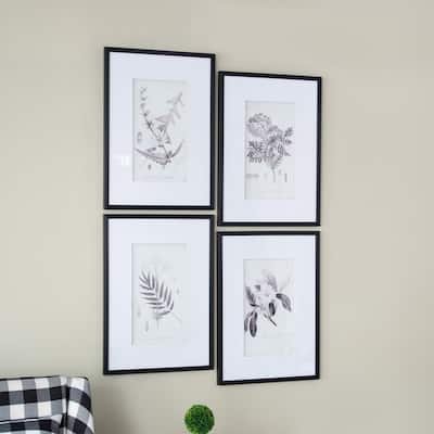 Set of 4 Botanical Wall Art Prints
