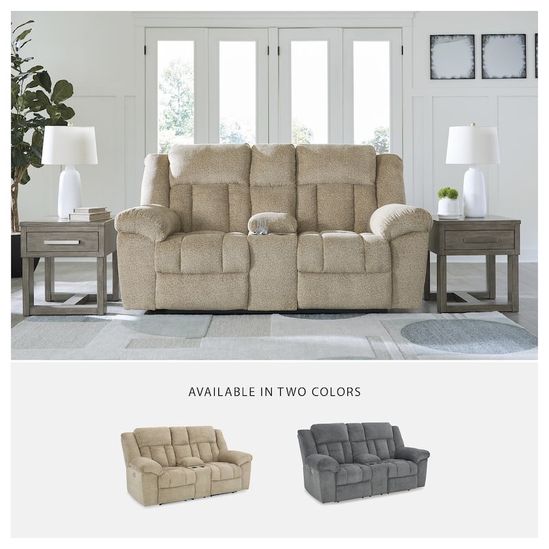 Signature Design by Ashley Tip-Off Power Reclining Loveseat - 80"W x 42"D x 45"H