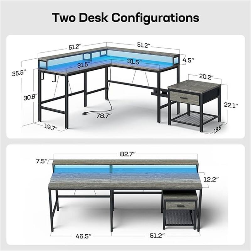 Printer Stand - 51.2"D x 28.94"W x 19.69"H
