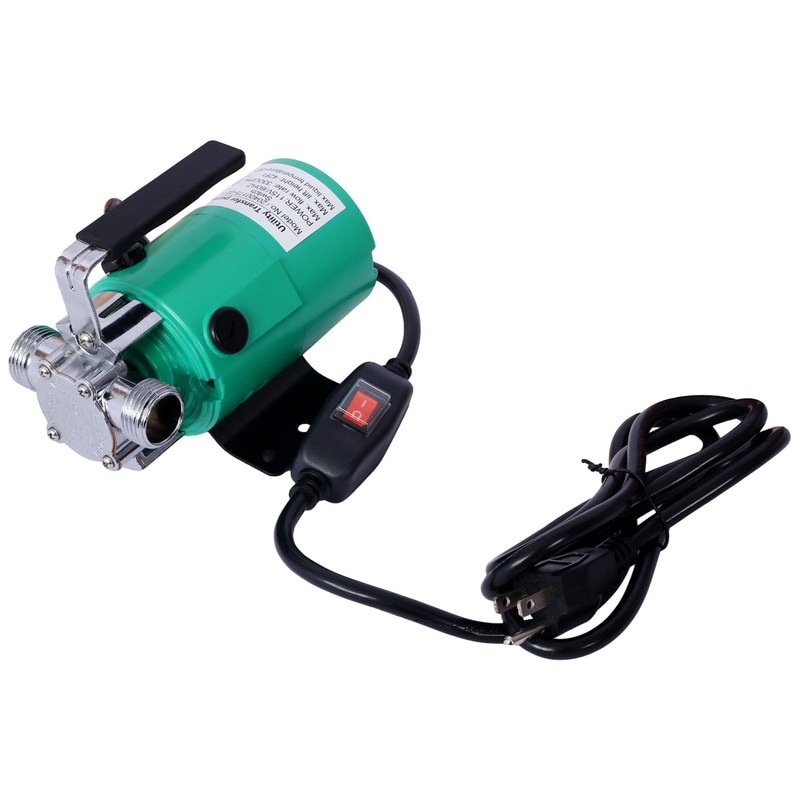 Water Transfer Pump, 115V 330 Gallon Per Hour - Portable Electric Utility Pump with ON/OFF Switch and 6' Water Hose Kit