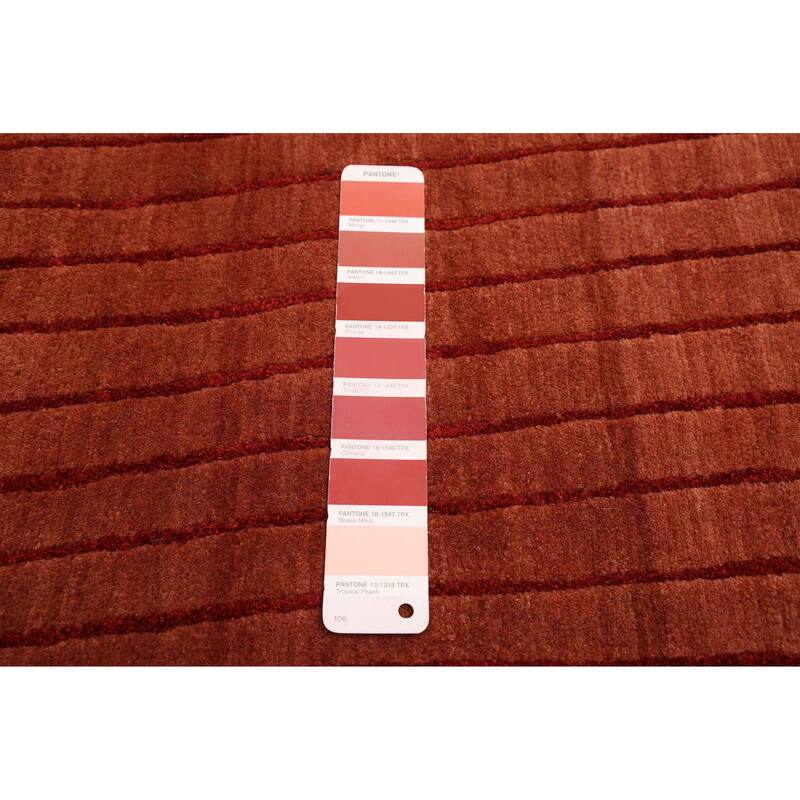 ECARPETGALLERY Hand-knotted Opulence Dark Copper Silk, Wool Rug - 8'0 x 9'11