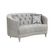 preview thumbnail 8 of 9, Elliston Grey 2-piece Tufted Living Room Set