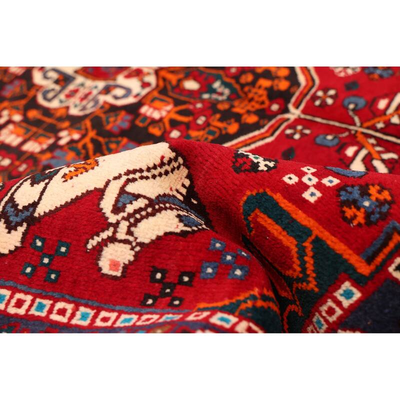 ECARPETGALLERY Hand-knotted Melis Vintage Red Wool Rug - 5'10 x 8'1