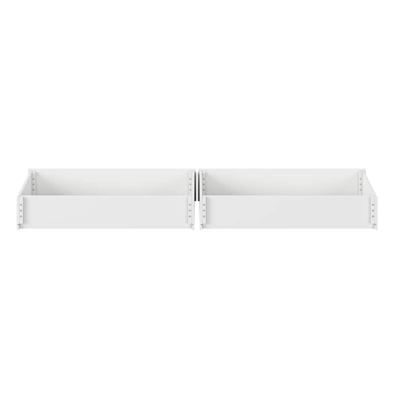 Queen-King-Twin XL Mid-Century Modern Under Bed Storage Drawers